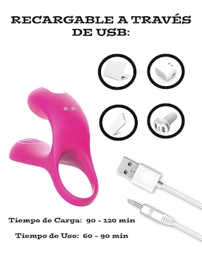 Anillo vibrador para clítoris Lusty