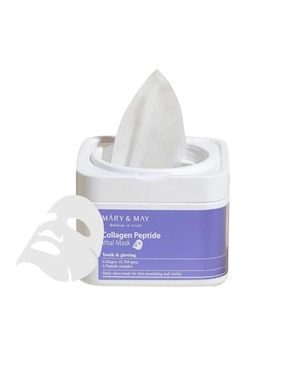 Mascarilla Facial Collagen Peptide Vital Mary & May Para Hidratar