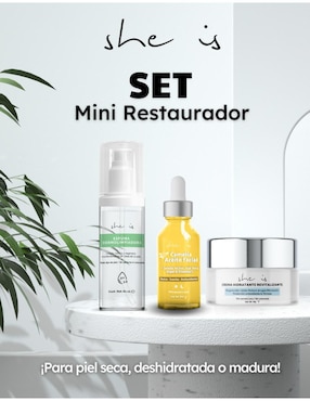 Tratamiento facial reafirmante antiedad She Is Skincare