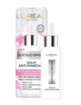 Sérum Antimanchas Facial Loreal Paris Glycolic Bright De Piel Todo Tipo