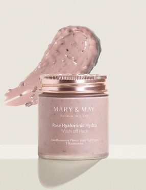 Mascarilla Rose Hyaluronic Hydra Wash Off Pack para humectar Mary & May