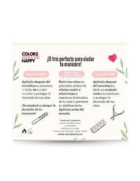 Kit esmalte para uñas La Mia Bella Set de Manicure
