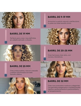 Rizadora de cabello Genérica 25 mm de cerámica