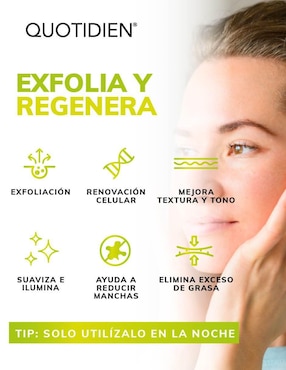 Sérum exfoliante facial Acido Glicólico + aloe vera y glicerina skin care suero facial Quotidien piel normal
