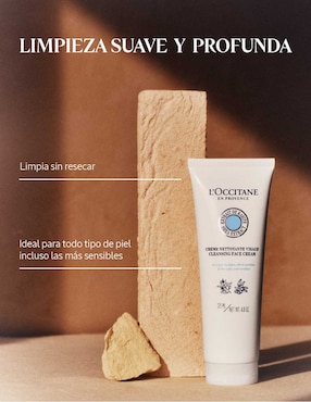 Limpiador facial Locc crema limpiadora karite 125 ml Loccitane para desmaquillar
