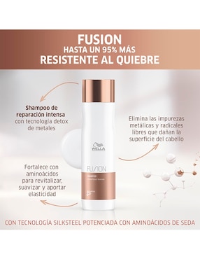Shampoo reparador para cabello Fusion Wella 250 ml