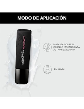 Shampoo reparador para cabello Penetraitt Sebastian 250 ml