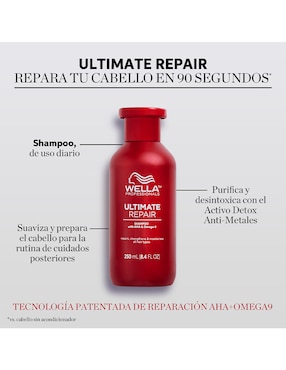 Shampoo para cabello Ultimate Repair Wella 250 ml