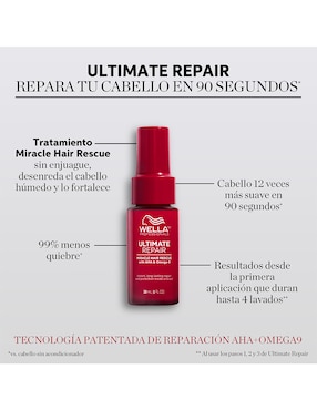 Tratamiento para capilar Miracle Hair Rescue reparador Wella