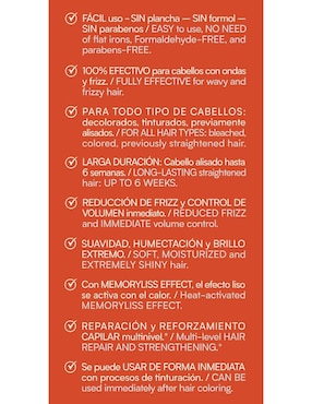 Set capilar Kareol Alisado Sin Plancha para todo tipo 5 Piezas