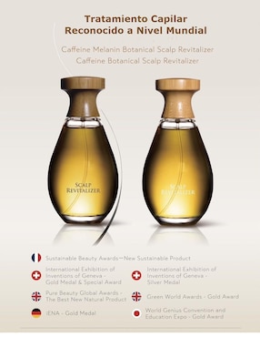 Tratamiento para cuero cabelludo Caffeine Melanine Botanical Revitalizante 100 ml anticaída O'right