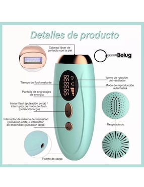 Depiladora para rostro y cuerpo