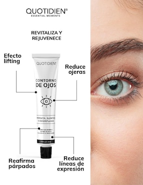 Tratamiento facial Kit Facial Limpiador + tónico + Serum Vitamina C + Suero Acido Hialuronico + niacinamida, gel contorno de ojos  Quotidien Skin Care antiedad