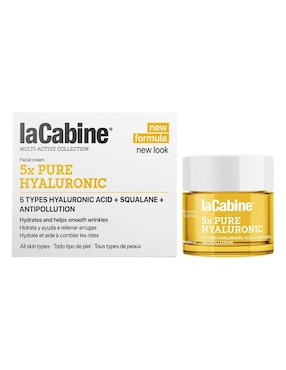 Crema Facial Recomendada Para Hidratar De Noche 5x Hyaluronic La Cabine GD3 Todo Tipo De Piel