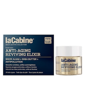 Crema Facial Recomendada Para Prevenir Signos De La Edad De Noche Anti-Aging Reviving Elixir LaCabine GD3 Todo Tipo De Piel