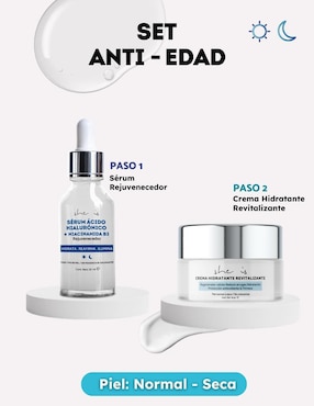 Kit tratamiento facial antiedad She Is Skincare
