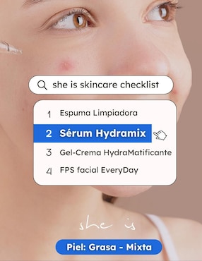 Sérum antiacné Hydramix She Is Skincare de piel mixta y grasa