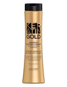 Shampoo Hidratante Para Cabello Trenzado Keratin Gold GD3