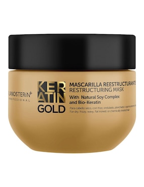 Mascarilla Para Cabello Keratin Gold Para Restaurar GD3 300 G