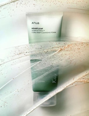 Limpiador facial Heartleaf Quercetinol Pore Deep Cleansing foam Anua para disminuir puntos negros
