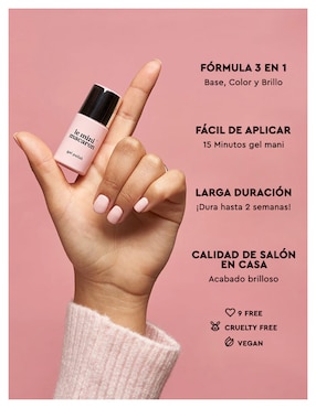 Set de manicure manual Le Mini Macaron Rose Gold con 5 piezas