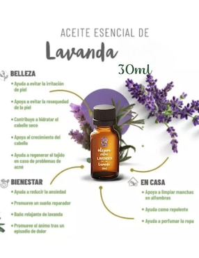 Aceite esencial Oleum Vitae de lavanda 30 ml