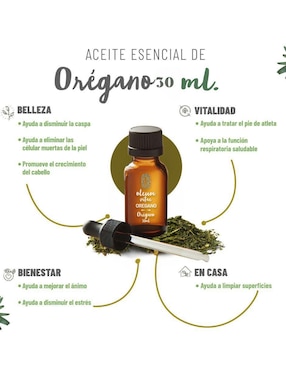 Aceite esencial Oleum Vitae de orégano 30 ml
