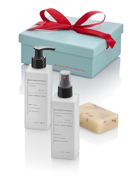 Set Bath & Body Para Hidratar Schatz & Cattani Spa Navidad Peonia 3 Piezas