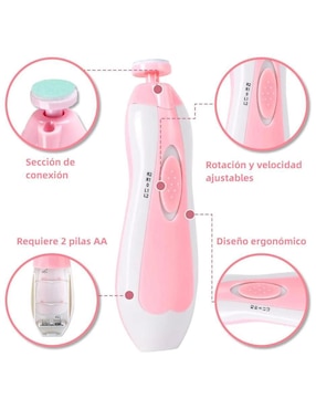 Kit lima eléctrica para uñas y pies Genérica 1 cara