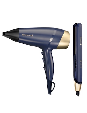 Set alaciadora secadora Remington Sapphire Luxe 3 piezas