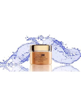 Crema facial recomendada para prevenir signos de la edad de día y noche Glo24K para todo tipo piel