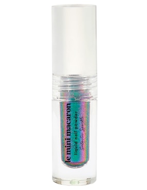 Efecto Espejo Para Uñas Le Mini Macaron Stardust Liquid Nail Powder Navidad: Galactic Sparkle