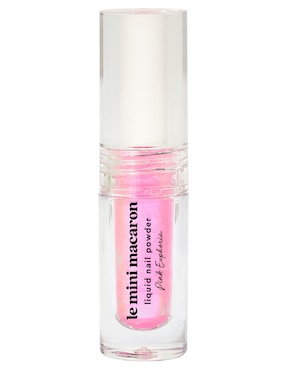 Efecto Espejo Le Mini Macaron StarDust Liquid Nail Powder Navidad 2024: Pink Euphoria