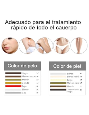 Depiladora IPL para cuerpo Wünd