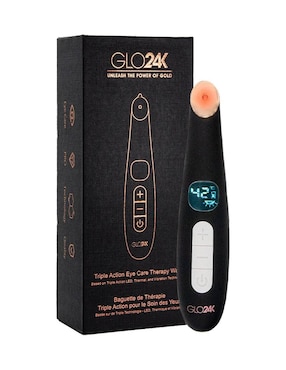 Masajeador para contorno de ojos Glo24K Con Terápia De Luz LED