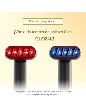 Masajeador facial Glo24K