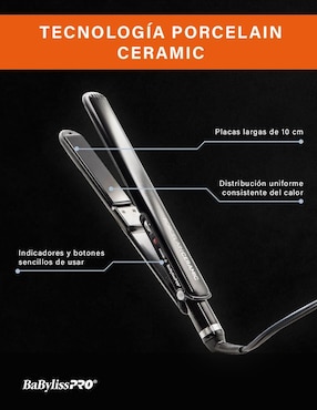 Alaciadora Babyliss Pro BABP9557 placas de cerámica