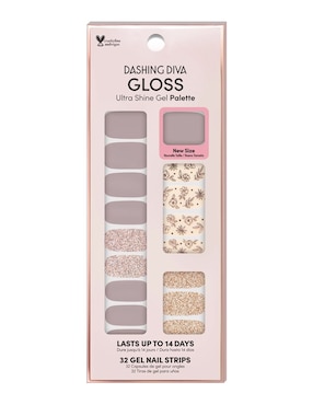Kit stickers de gel para uñas Dashing Diva Gloss