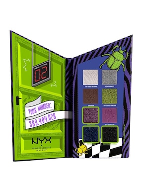 Paleta De Sombras Nxy Professional Makeup Beetlejuice 8 Tonos