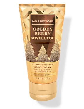 Crema Para Cuerpo Recomendada Para Humectar De Día Y Noche Bath & Body Works Golden Berry Mistletoe Todo Tipo De Piel