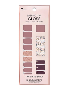 Kit stickers de gel para uñas Dashing Diva Gloss