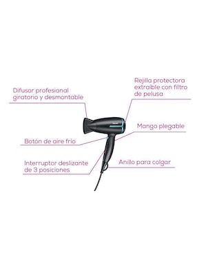 Secadora de cabello Beurer HC25BF23