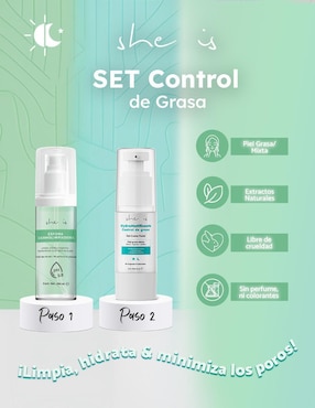 Kit tratamiento facial hidratante She Is Skincare