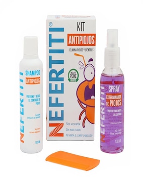 Kit De Tratamiento Para Cuero Cabelludo Antipiojos Reparador Nefertiti