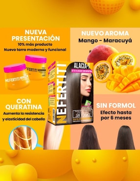 Kit tratamiento para cuero cabelludo alaciante Nefertiti