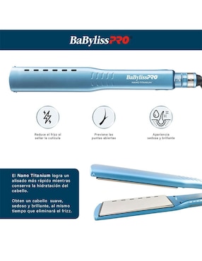 Alaciadora Babyliss Pro BNT4093 TRS placas de nano titanium