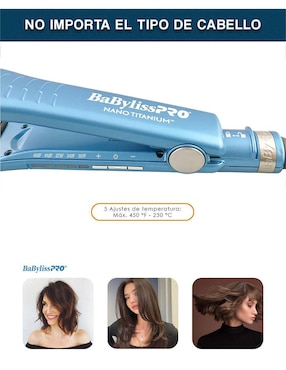 Alaciadora Babyliss Pro BNT4093 TRS placas de nano titanium