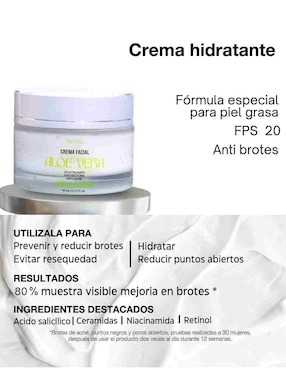 Crema facial recomendada para hidratar de día y noche Biotiks para piel mixta y grasa