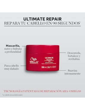 Mascarilla Ultimate Repair para reestructurar Wella Ultimate Repair