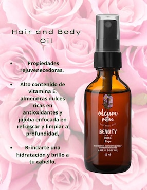 Aceite Oleum Vitae de rosa 60 ml